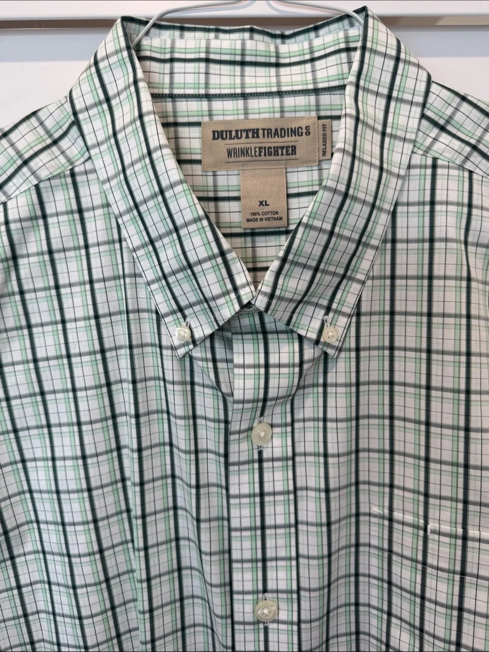 Duluth Trading‎ Co. Men’s XL 100% Cotton Button Down Short Sleeve Relaxed Fit